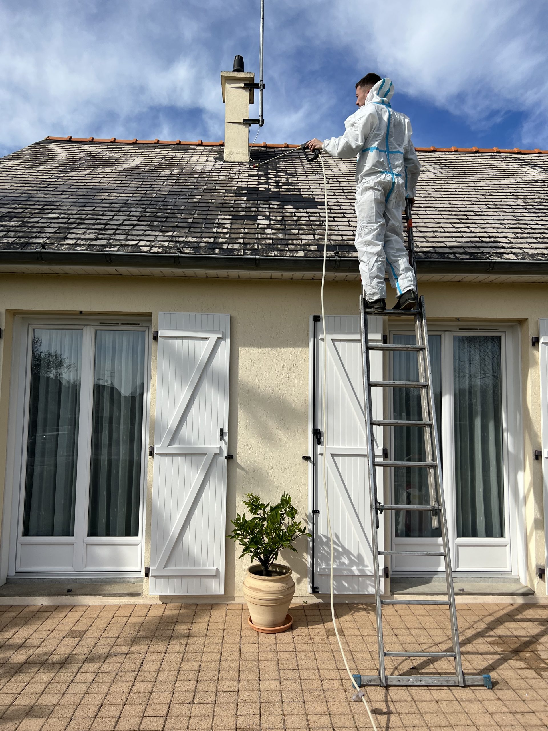 démoussage de toiture