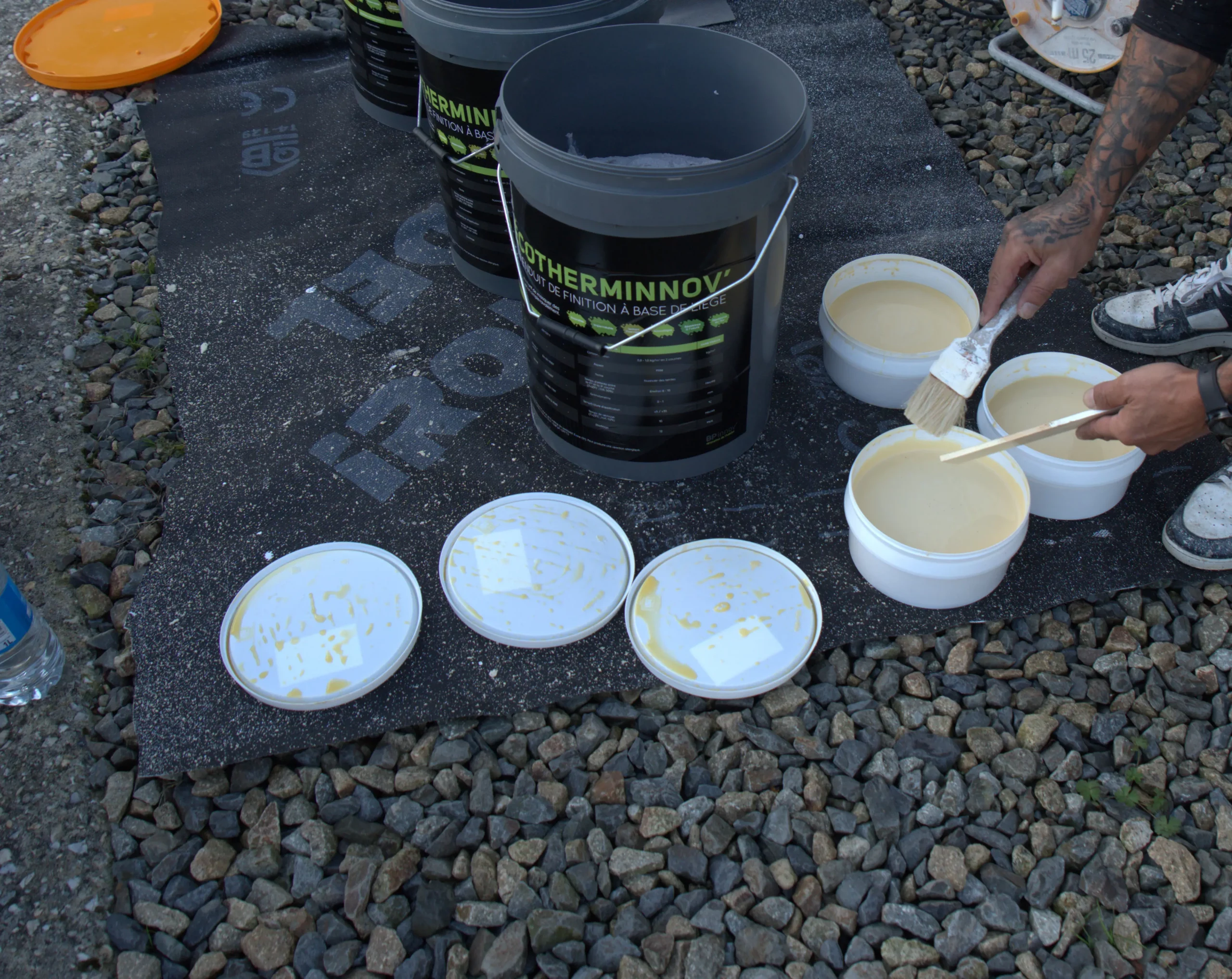 Écotherminnov’ enduit liège préparation du chantier