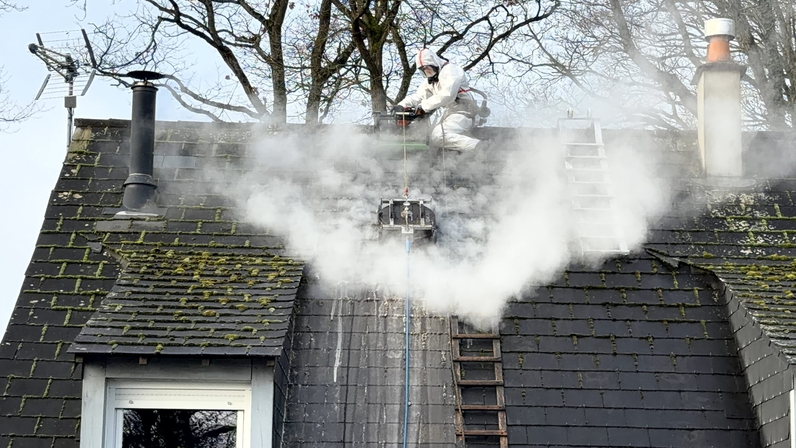 robot nettoyant et son chariot coulissant BP innov'