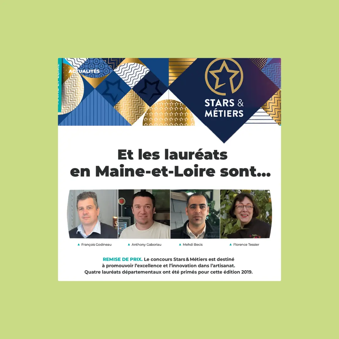 Le monde des artisans parle du Prix Stars & Métiers 2019