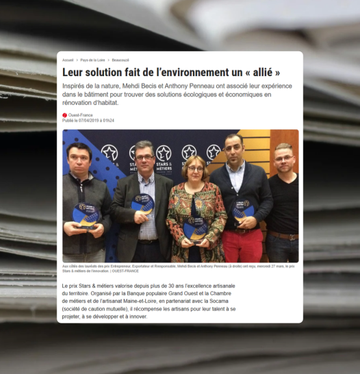 Découvrez l’article dans Ouest-France sur le Prix Stars & Métiers 2019